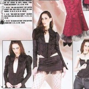 2003 Rare Lip Service — “Flower of Evil” Victorian Blazer Size Large